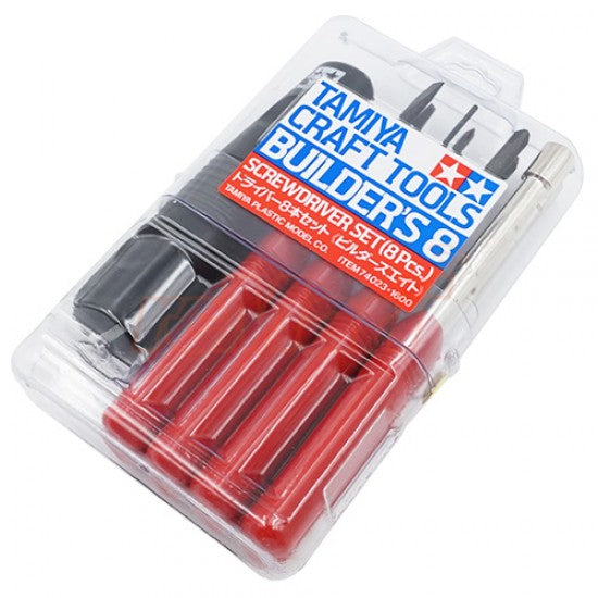 Tamiya Craft Tools - Builder’s 8 Screwdriver Set