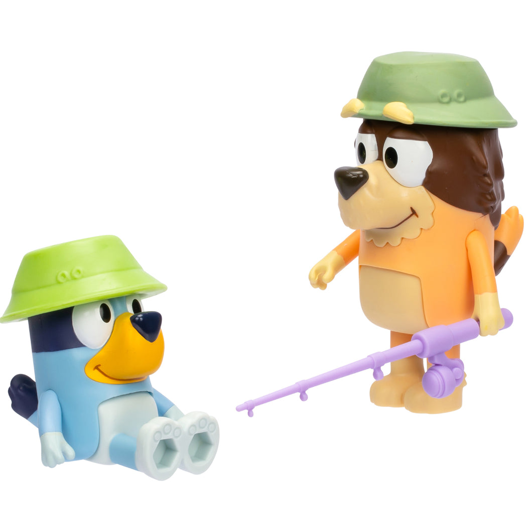 Bluey Figure 2 Pack - Fishing With Grandad