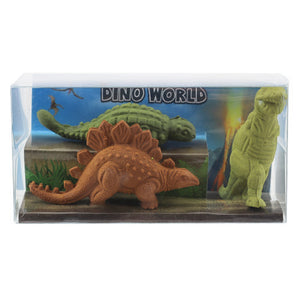 Dino World - 3 Pack Dino Erasers