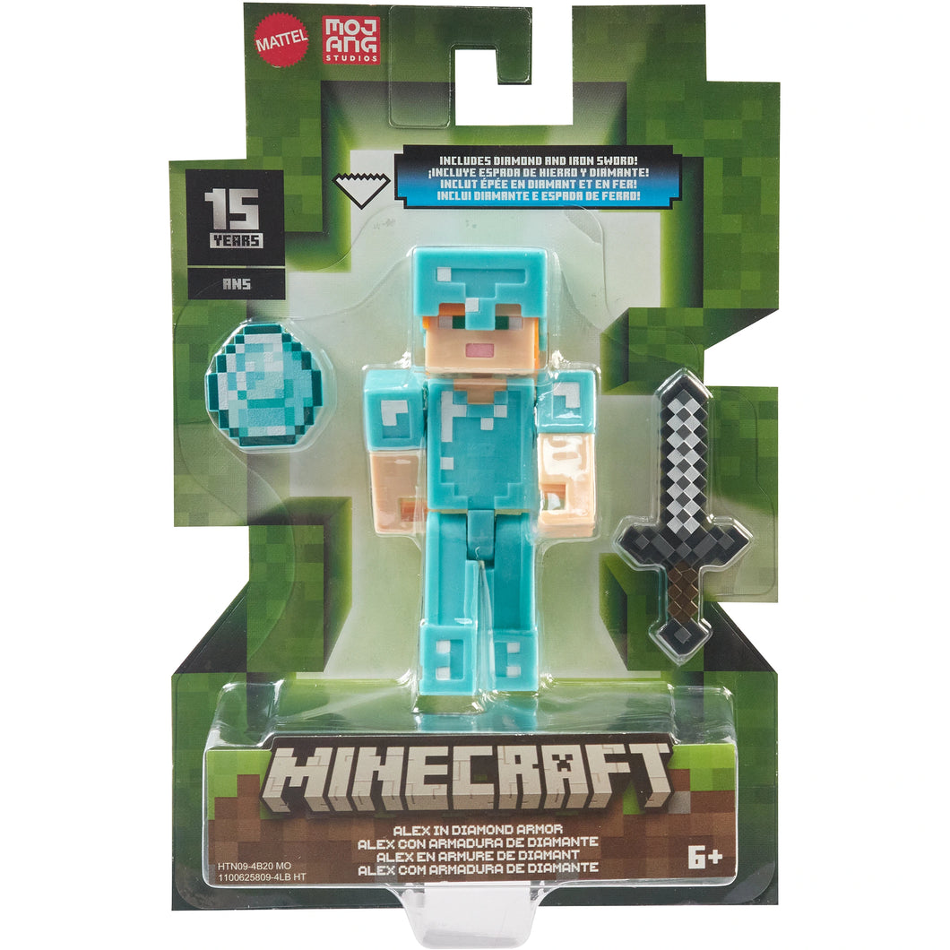 Minecraft Figure - Alex in Diamond Armour