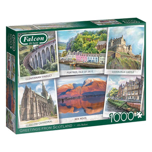 Falcon Greetings from Scotland 1000pc