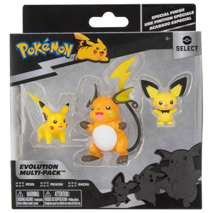 Pokémon Evolution Multi-Pack - Pichu, Pikachu, Raichu