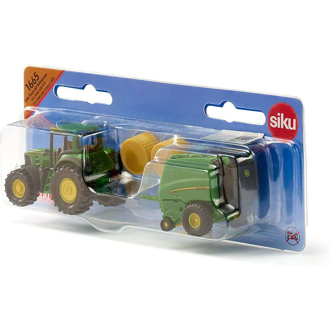 Siku 1:87 - John Deere with Round Baler