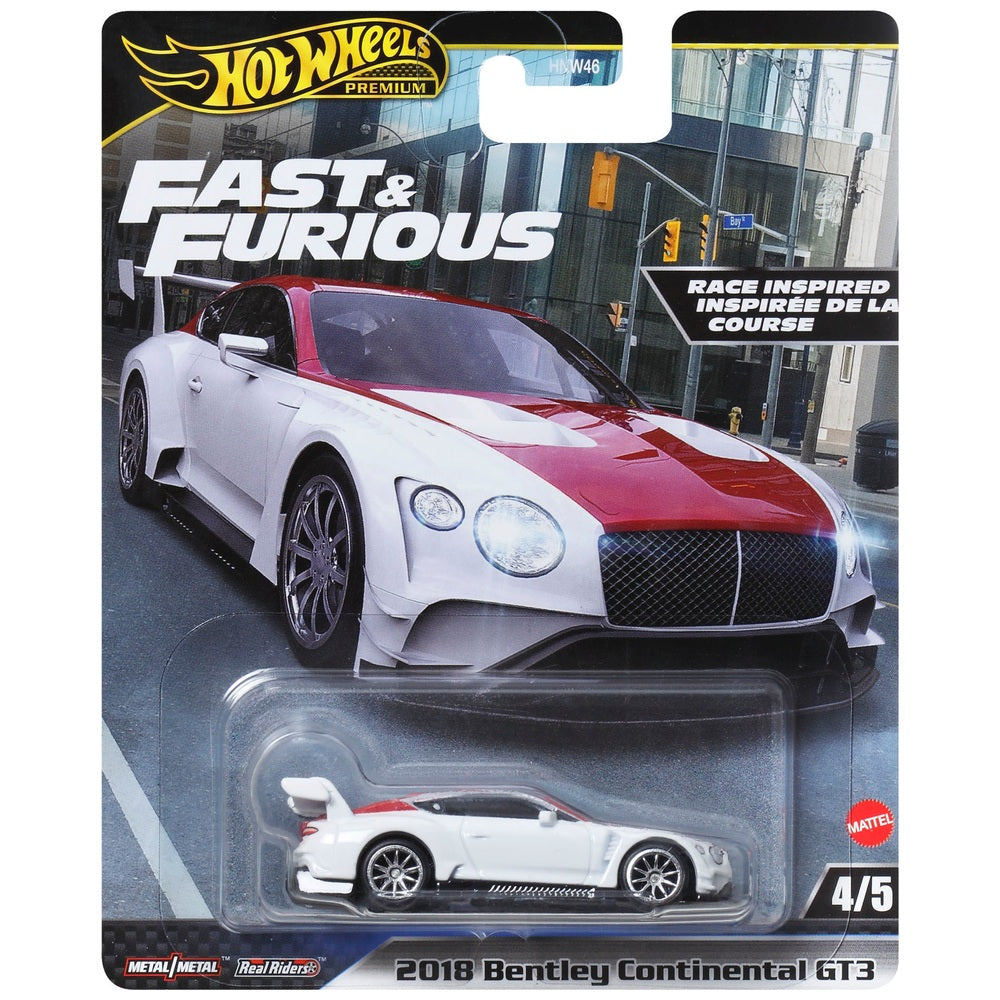 Hot Wheels Premium Fast & Furious - 2018 Bentley Continental GT3