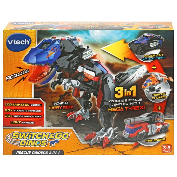Vtech Switch & Go Dinos Rescue Raiders 3-in-1