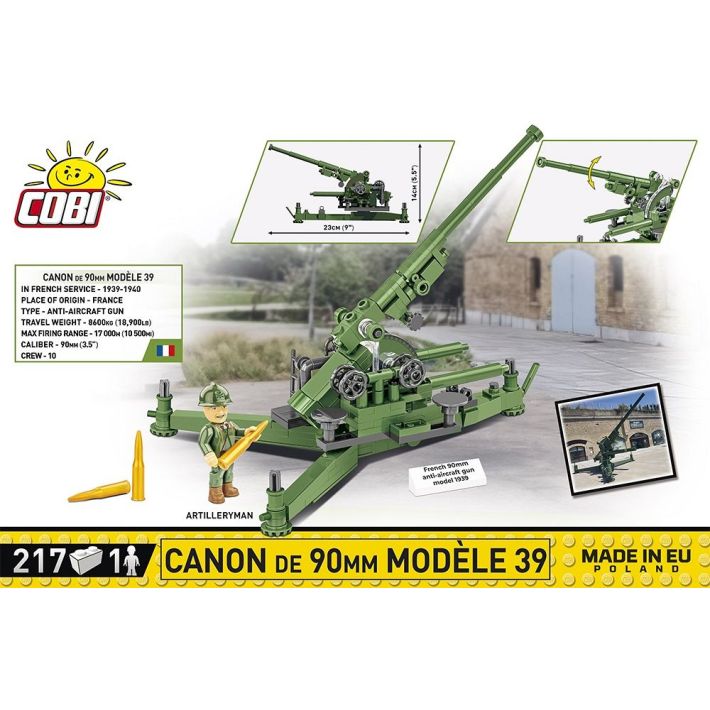 Cobi 2294 Canon de 90mm Modèle 39
