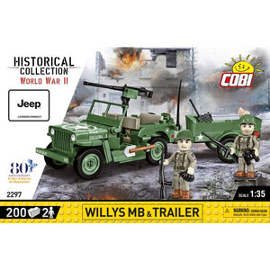 Cobi 2297 Willys MB & Trailer 1:35