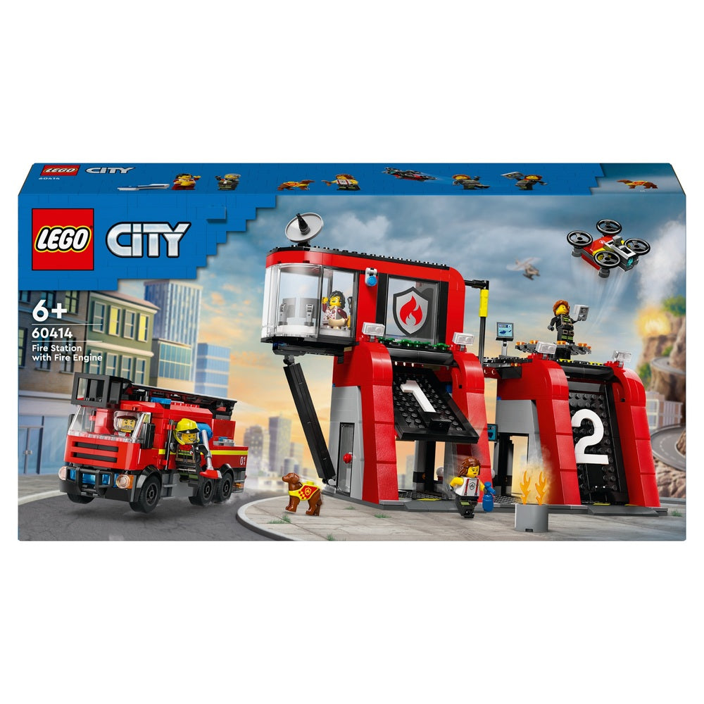 LEGO City 60414 Fire Station with Fire Truck