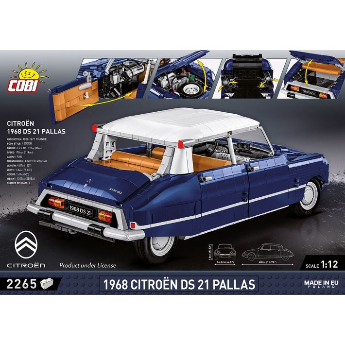 Cobi 24348 1968 Citroën DS 21 Pallas 1:12