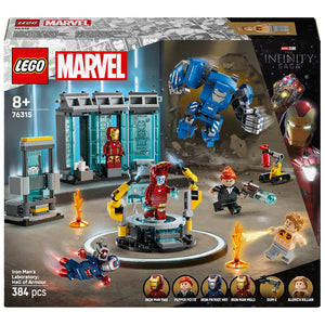 LEGO Marvel 76315 Iron Man's Laboratory Hall Of Armour