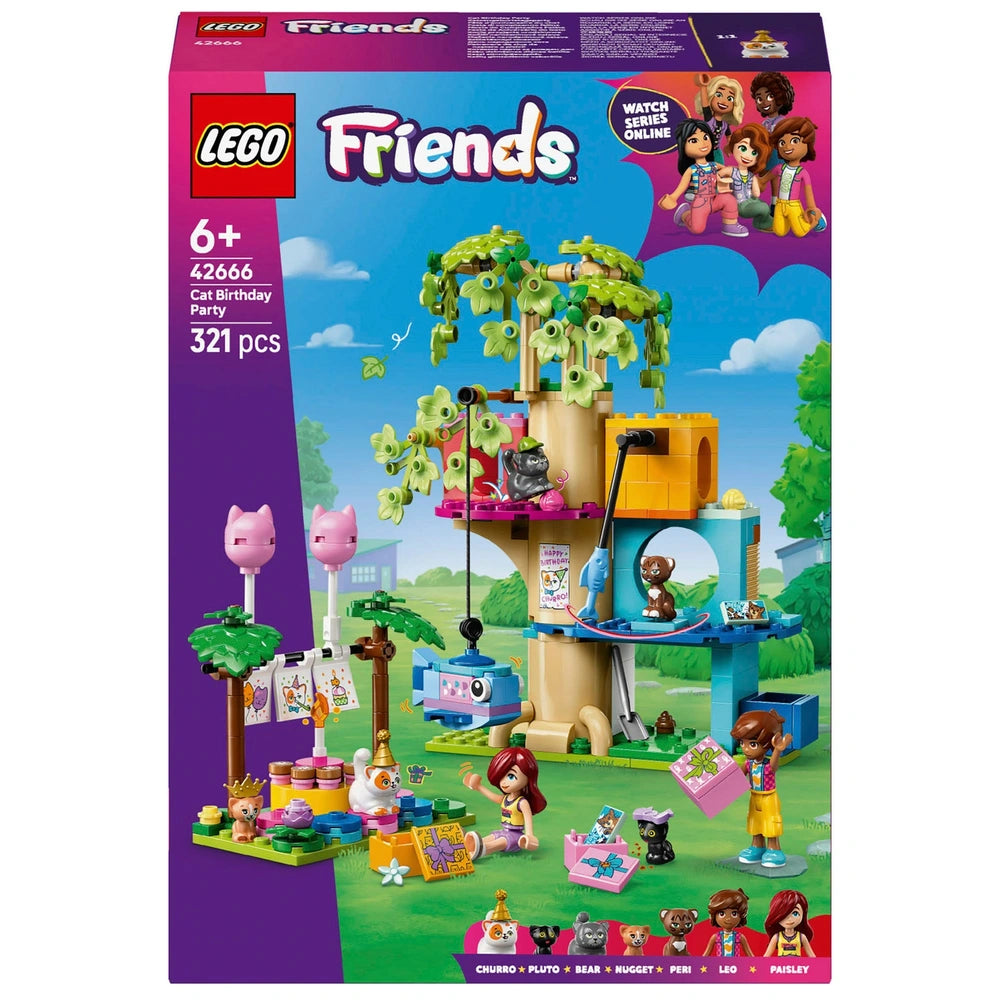 LEGO Friends 42666 Cat Birthday Party & Tree House