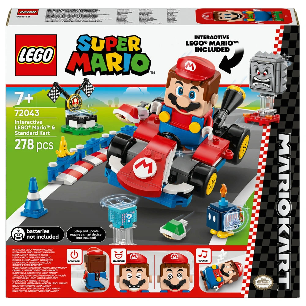LEGO Mario Kart 72043 Interactive LEGO Mario & Standard Kart