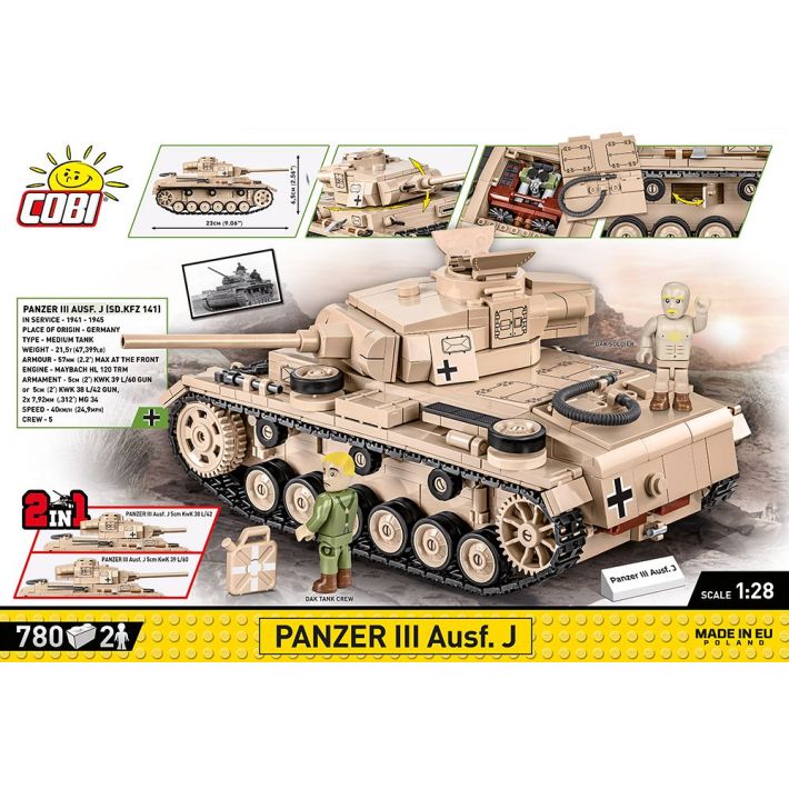 Cobi 2562 Panzer III Ausf. J 1:28
