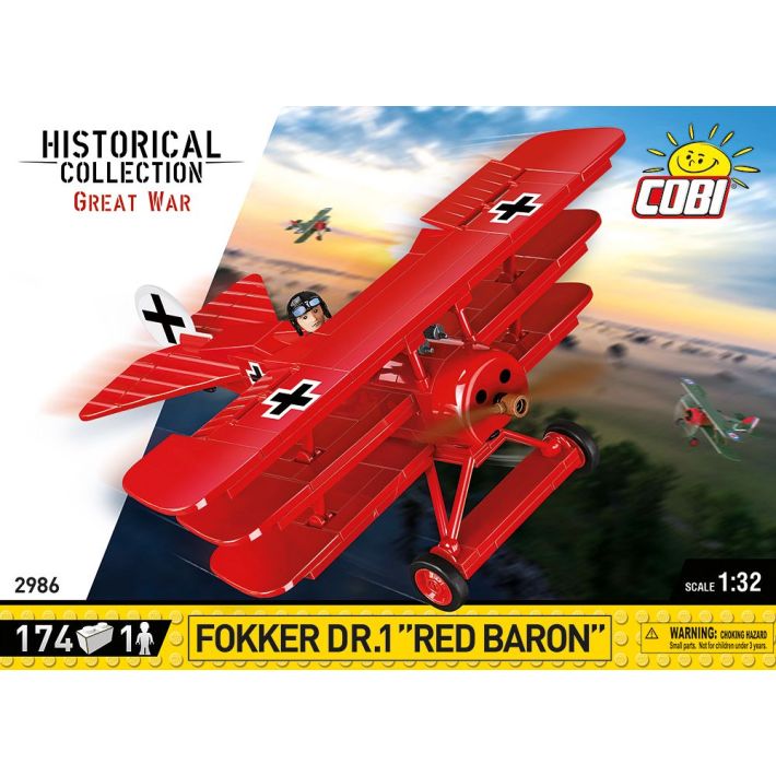 Cobi 2986 Fokker DR.1 “Red Baron” 1:32