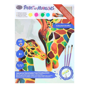 Craft Buddy - Paint By Numbers Colourful Giraffes