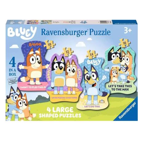 Bluey 4 Large Shaped Puzzles