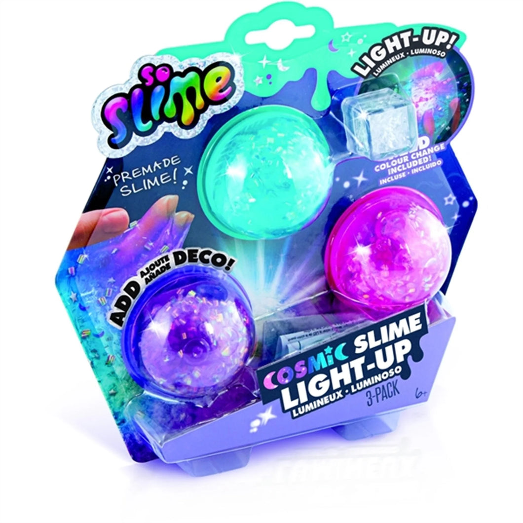So Slime Cosmic Slime Light Up 3 Pack