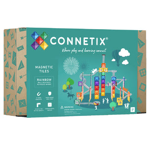 Connetix Magnetic Tiles - Rainbow 92pcs