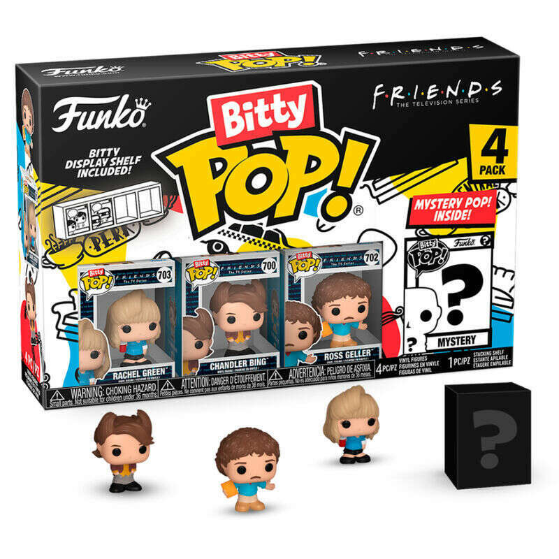 Funko Bitty Pop F.R.I.E.N.D.S - Rachel Green, Chandler Bing & Ross Geller