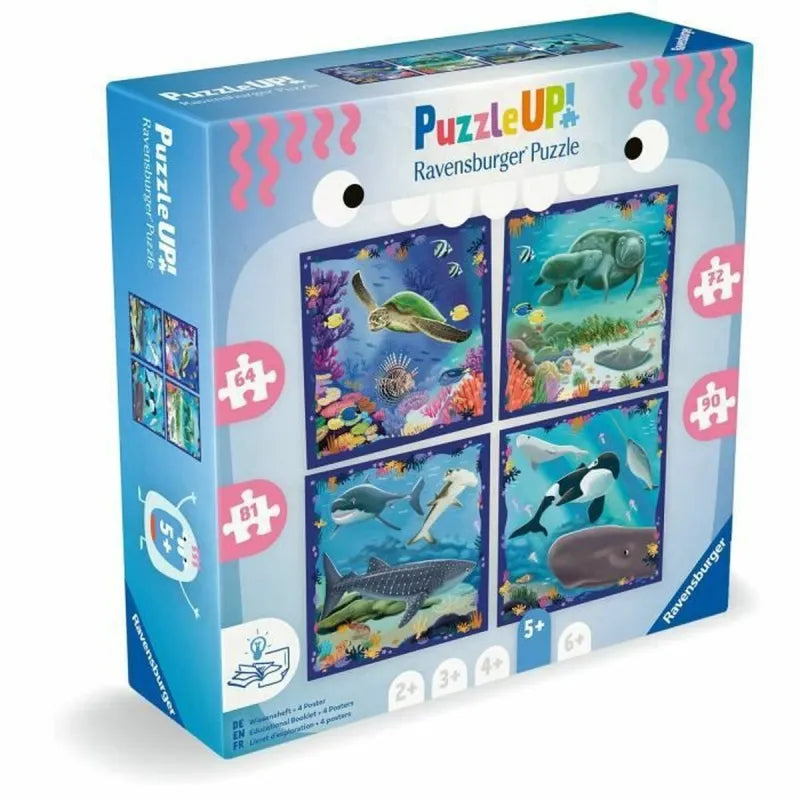 Puzzle Up! Ocean Life 64/72/81/90pcs 4-in-a-Box