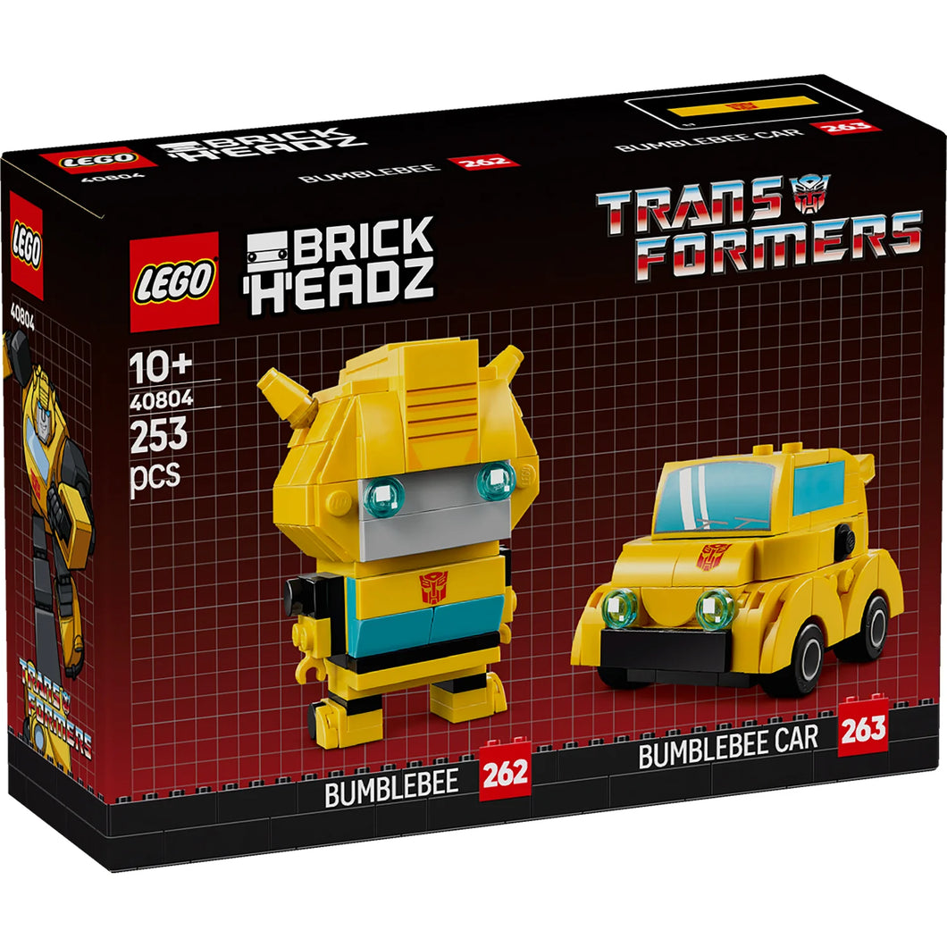 LEGO Brick Headz 40804 Transformer Bumblebee & Bumblebee Car