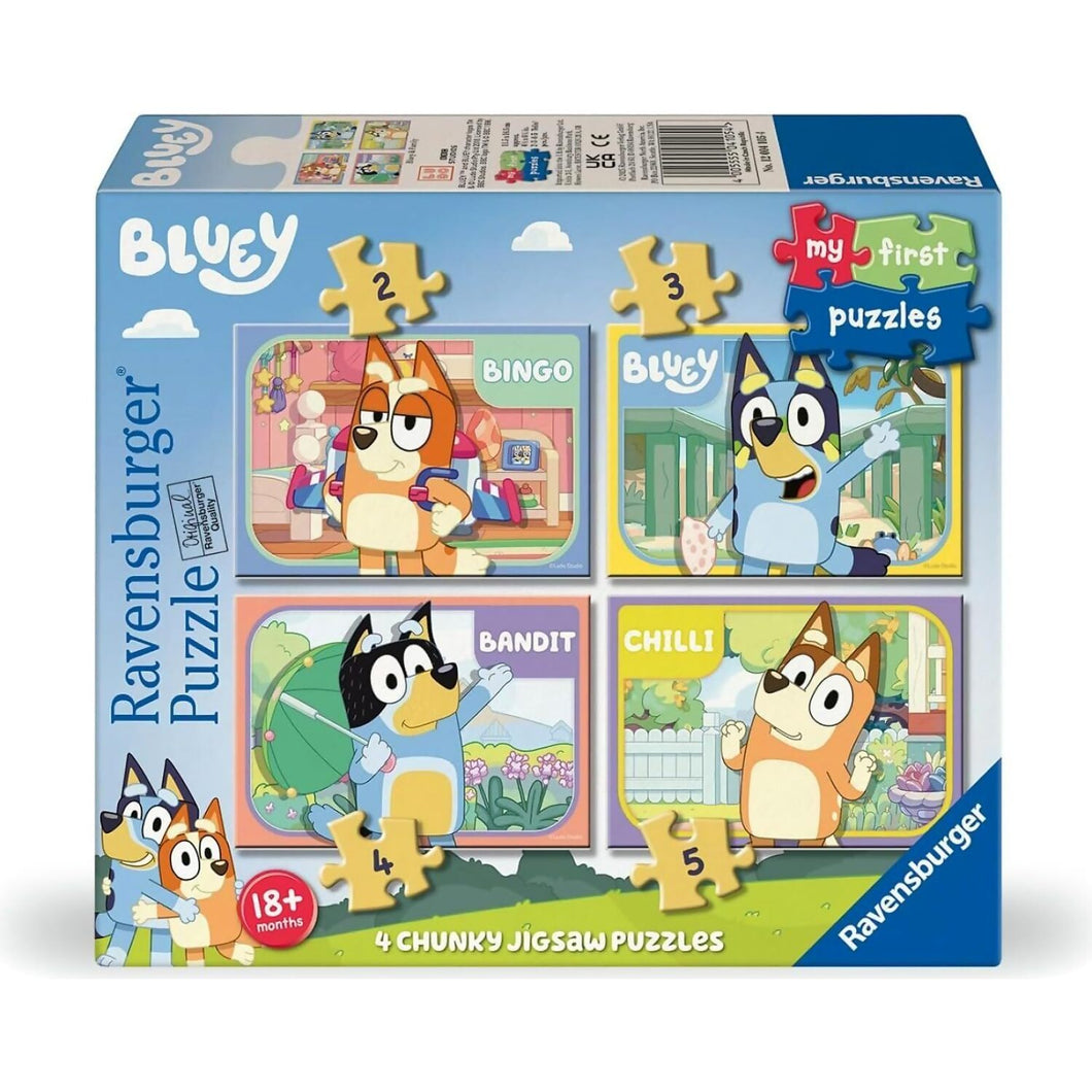Bluey Puzzles 4-in-a-Box