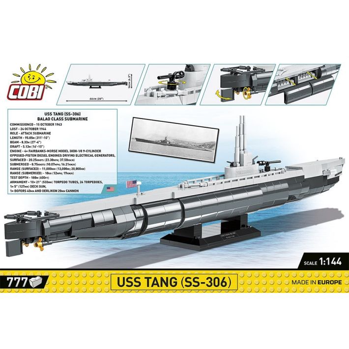 Cobi 4831 USS Tang (SS-306) 1:144