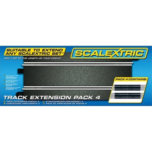 Scalextric 4 Standard Straights Track Extension Pack