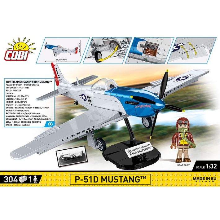 Cobi 5719 P-51D Mustang 1:32