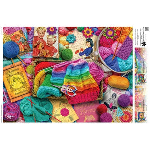 Vintage Knitting & Crochet 1000pc Puzzle