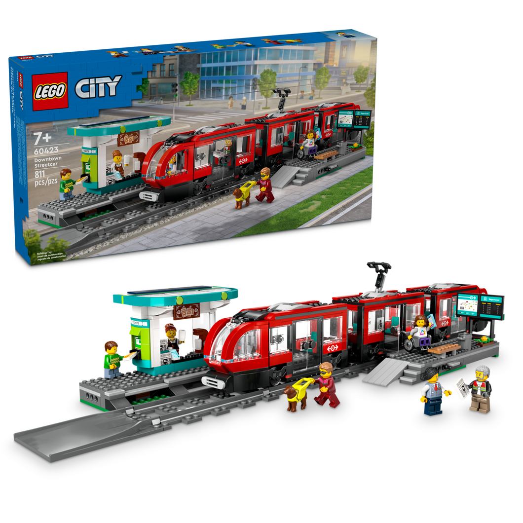 LEGO City 60423 Downtown Streetcar and Station