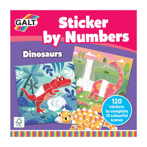 Galt Sticker By Numbers - Dinosaur