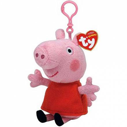 TY Beanie Babies Key Ring - Peppa Pig