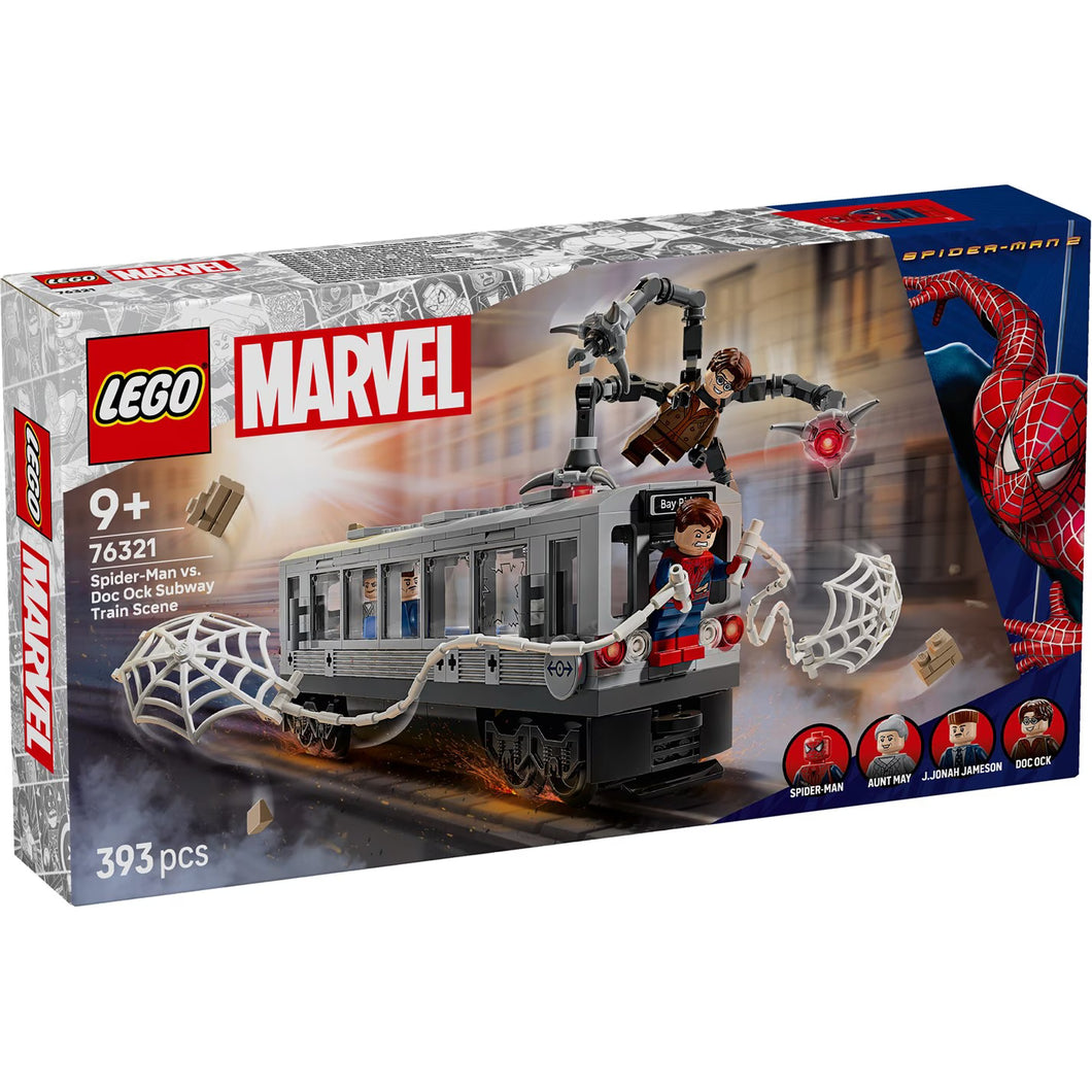 LEGO Marvel 76321 Spider-Man vs. Doc Ock Subway Train Scene