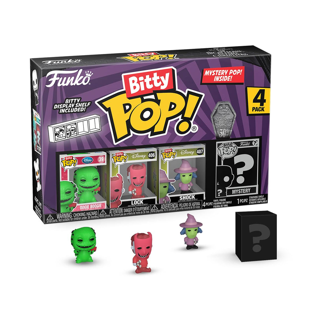 Funko Bitty Pops The Nightmare Before Christmas - Oogie Boogie, Lock and Shock