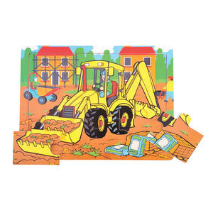 BigJigs 9pc Tray Puzzle - Digger