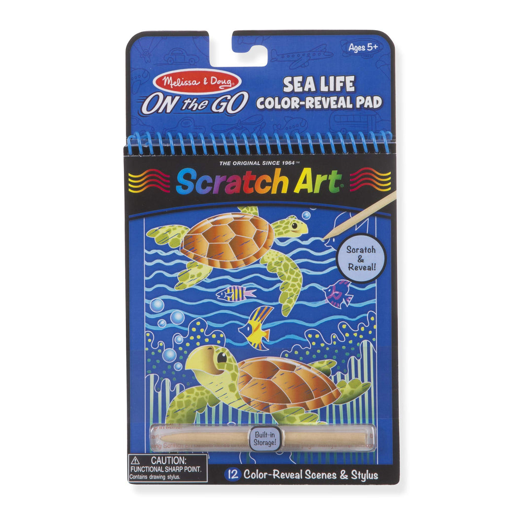 Melissa & Doug - Scratch Art Sea Life Colour Reveal Pad