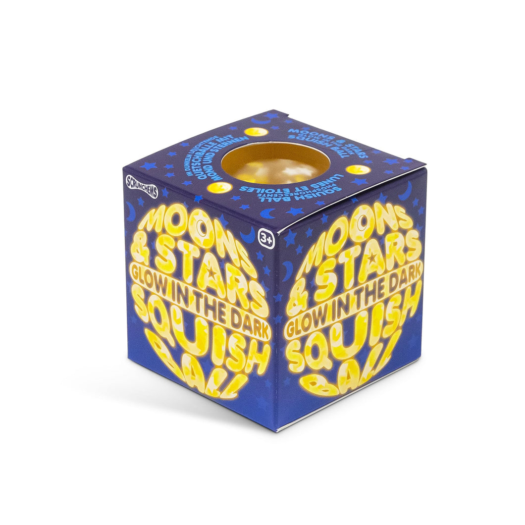 Scrunchems Moon & Stars Glow In The Dark Squish Ball