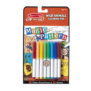Melissa & Doug - Magic Pattern Wild Animals Colouring Pad