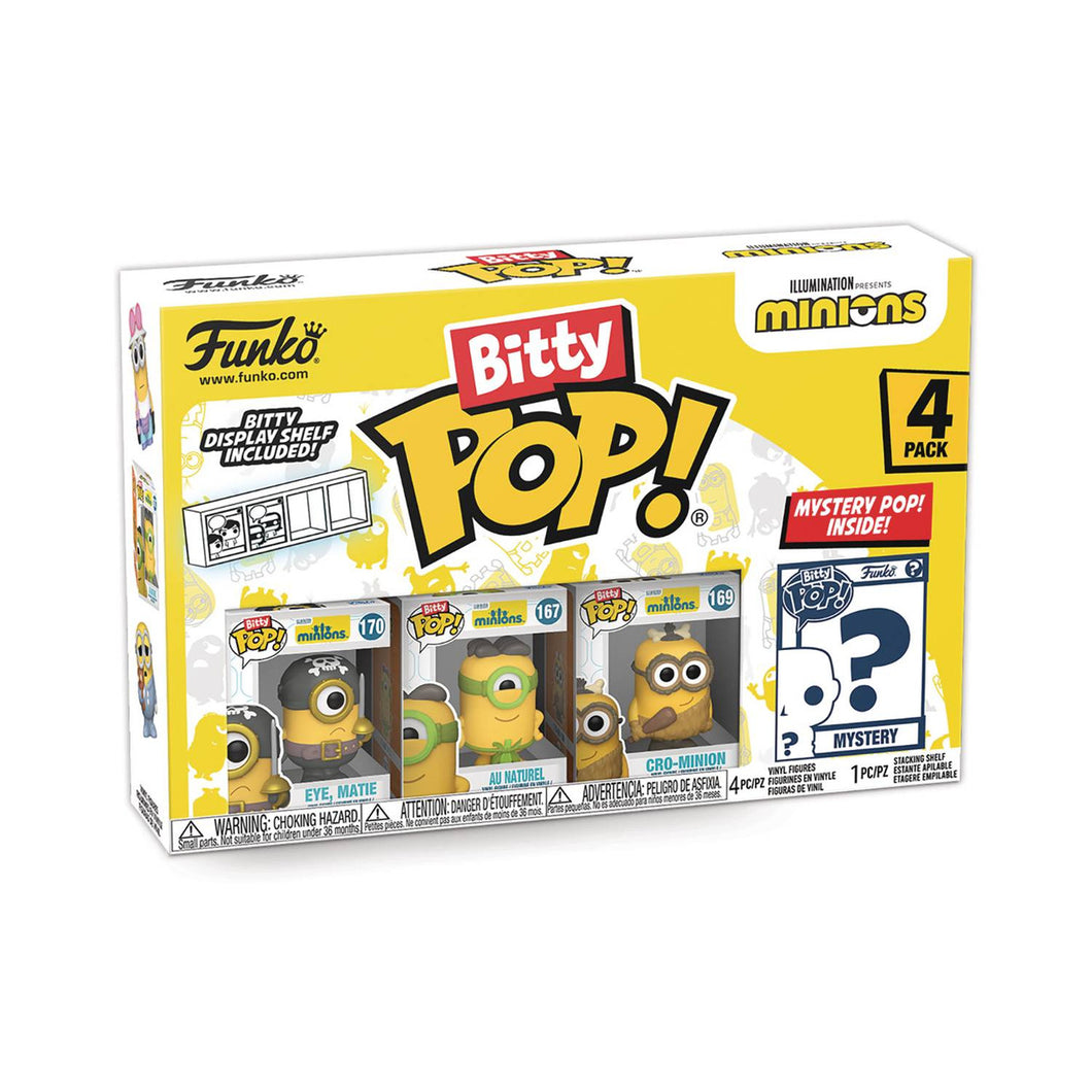 Funko Bitty Pop Minions - Eye Matie, Au Naturel, Cro-Minion