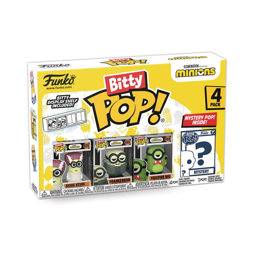 Funko Bitty Pop Minions - Frankenbob, Bride Kevin, Creature Mel