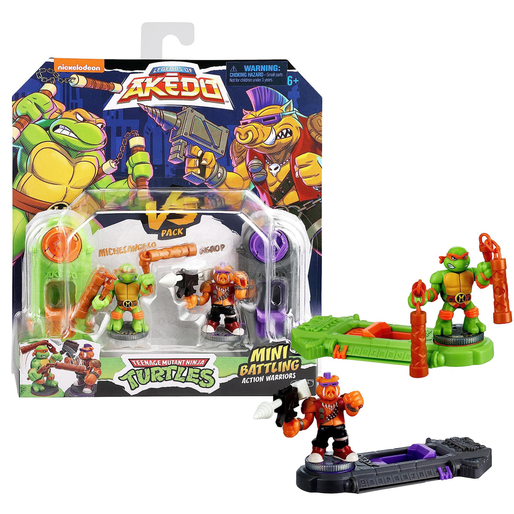 Legends Of Akedo Teenage Mutant Turtle - Michelangelo Vs Bebop