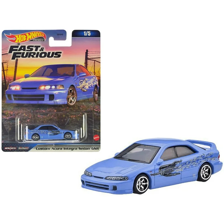 Hot Wheels Premium Fast Furious Custom Acura Integra Sedan GSR Bambola Toymaster