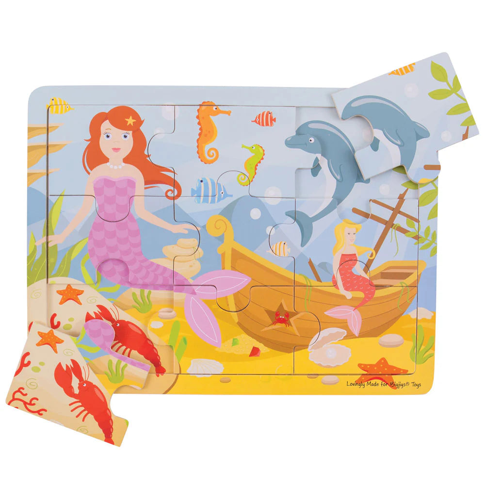 BigJigs Tray Puzzle - Mermaid