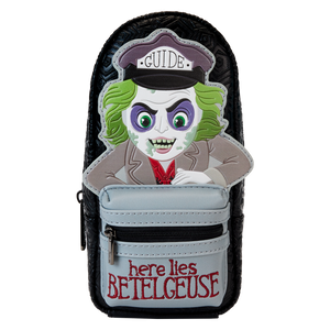 Loungefly Beetlejuice Here Lies Betelgeuse Tour Guide Mini Backpack Pencil Case