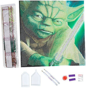 Crystal Art Framed Canvas Kit - Yoda