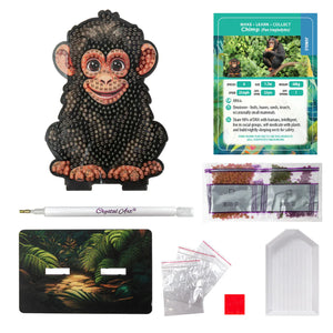 Crystal Art Craft Buddies - Chimp