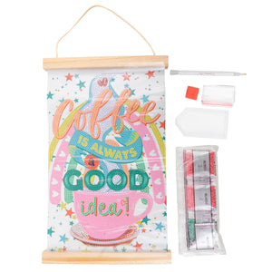 Crystal Art Scroll Kit - Coffee