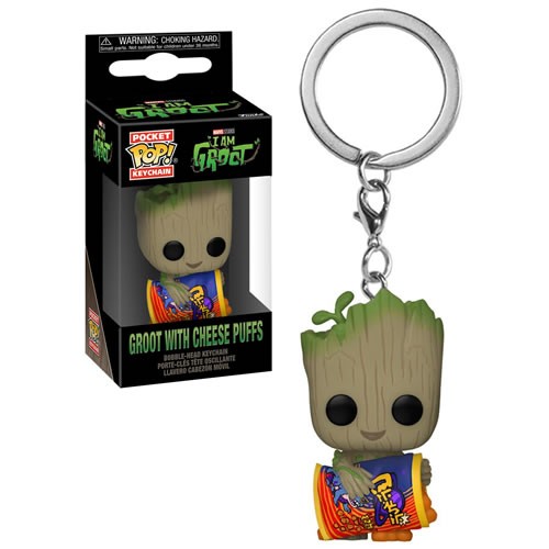 Funko Pop Keychain - Groot with Cheese Puffs