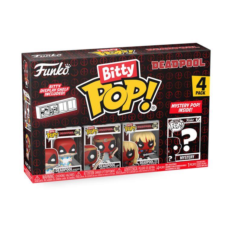 Funko Bitty Pop Deadpool - Deadpool Sleepover, Deadpool LARP & Deadpool Heavy Metal